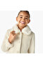 Solid Faux Fur Collared Coat - 4
