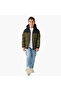 Colourblock Hooded Heavy Jacket with Long Sleeves and Zip Closure - 2