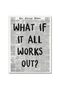 ALAYRA Positive Affirming Quotes Poster Trendy Canvas Wall Art Painting Vogue Poster What If It All Works Out Retro Newspaper Print Apartment Aesthetic Girl Room Decor Unframed40.6X61 CM