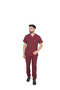 D/114 Unisex Doctor Nurse Student Thermocotton Fabric Scrubs Set - 6