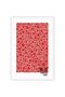 ALAYRA Red Abstract Canvas Wall Art Yayoi KUAEma Inspired Red Wall Art Japanese Posters Circle Wall Art Prints Painting Abstract Aesthetic Wall Decor for Living Room Bedroom30X40 CM