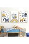 ALAYRA Excavator Canvas Painting Nursery Wall Prints Posters Crane Art Prints Toys Cars Wall Art Print Nursery Pictures Kids Boys Room Decor Unframed61X40.6 CM