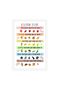ALAYRA Canvas Kids Food Educational Posters Colorful Foods Healthy Eating Art Vegetables Fruits And Legu Nutrition Facts Vegan Prints For Home Bedroom Dorm Kitchen Wall Decor30.5X40.6 CM
