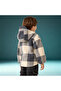 Checked Hooded Jacket with Long Sleeves - 3