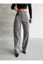 Kar Black Side Belt Epaulette Baggy Pants with Buckle - 4