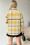 Women's Patterned Color-Block Flannel Oversized Loose and Wide-Fit Casual Pocketed Collared Shirt Jacket - 4