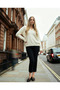 Women's V-Neck Oversize Knitwear Sweater - 2