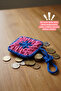Dog Treat Mini Bag Blue |   Mini Wallet Pouch |   Knitted Bag Accessory |   Dog Accessory - 3