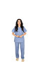 D/114 Unisex Doctor Nurse Student Thermocotton Fabric Scrubs Set