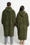 Mbey Wellsoft Wearable Blanket with Hood - Unisex Warm Tv Blanket 1 Piece - One Size - 2
