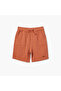 Giggle Textured Shorts with Drawstring Closure and Pockets