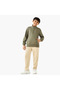 Solid High Neck Sweatshirt with Zip Closure - 2
