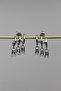 Vip Steel Baguette Stone Triple Look Earrings - 2