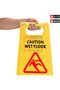 Wet Floor Sign - Double-Sided Folding A-Frame, English & Arabic (10) - 4