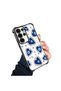 Samsung Galaxy S23 Ultra Compatible Transparent Silicone Flutter Protective Case Evil Eye Pattern - 3