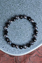 Faceted Black Tourmaline & Hematite Bracelet - 4