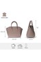 Lorenza Genuine Leather, Handmade, Women's Bag, Mink, Small - 5