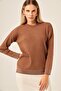 Women's Stone Detailed Blouse Brown 20845 - 4