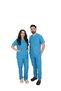 D/114 Unisex Doctor Nurse Student Thermocotton Fabric Scrubs Set