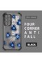 Samsung Galaxy A32 Compatible Transparent Silicone Flutter Protective Case Evil Eye Pattern