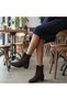 Brown Suede Women's Chelsea Boots with Elastic Sides - 2