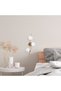 Shiny Gold Metal Sconce Wall Lamp G9 Compatible 23X19X55 cm Living Room Lighting - 5