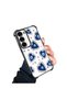 Samsung Galaxy S23 Compatible Transparent Silicone Flutter Protective Case Evil Eye Pattern - 3