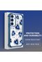 Samsung Galaxy S24 Plus Compatible Transparent Silicone Flutter Protective Case Evil Eye Pattern - 4