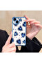 iPhone 12 Compatible Transparent Silicone Flutter Protective Case Evil Eye Pattern - 5