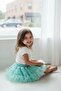 Girl's Light Green Tutu Skirt - Satin Lined Princess Skirt 1-7 Years - 4