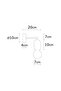 Natural Wood Sconce E27 Wall Lamp 7X20X17 cm Bedroom and Hallway Lighting - 6