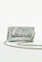 Women's Chain Crocodile (Crocodile Skin) Patterned Evening Dress Hand and Shoulder Bag