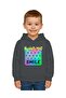 Unisex Smile Printed Children's Swaetshirt Hooded 3 Thread Raster - 2