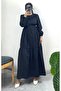 Tiered Long Dress with Tie at the Waist - 2