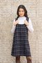 Black Tweed Short Square Neck Gilet Dress