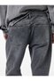 Regular Waist Cotton Vintage Straight Fit Jean Trousers - 3