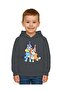 Unisex Bluey Printed Children's Swaetshirt Hooded 3 Thread Raster - 2