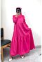 Tiered Long Dress with Tie at the Waist - 3