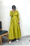 Tiered Long Dress with Tie at the Waist - 4
