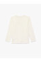 Cotton Button Detailed Long Sleeve Crew Neck Pajama Top - 2