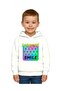 Unisex Smile Printed Children's Swaetshirt Hooded 3 Thread Raster - 2