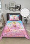 Princess Themed Velvet Fabric Children's Bedspread Set (2 Pieces) Tky0032 - 2