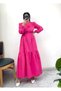 Tiered Long Dress with Tie at the Waist - 4
