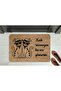 Cat-Repellent Doormat with the Text: "No Cats Allowed" – Non-Slip, Washable
