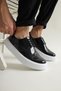 Yg149 Changer over Men's Casual Lace-Up Patent Leather Classic Shoes Rbt - Black