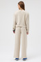 Women's Crew Neck O Fabric Beige Sweatshirt - 7
