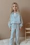 My Little One's Heart Detailed Girls' Jeans Set - Ice Blue - 2