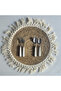 OneDcor Jute Hand-Braided Round Placemats Set of 6 – 38cm Natural Woven Table Mats with Tassel