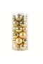 Christmas Tree Ornament Cute Balls 3cm (24 Pieces Gold) - 4
