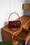 Women's Gold Detail Shoulder Bag Claret Red